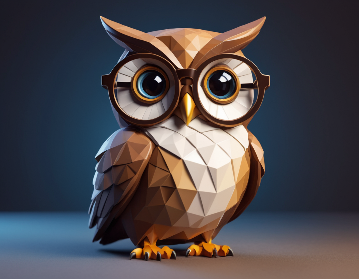 Low poly owl