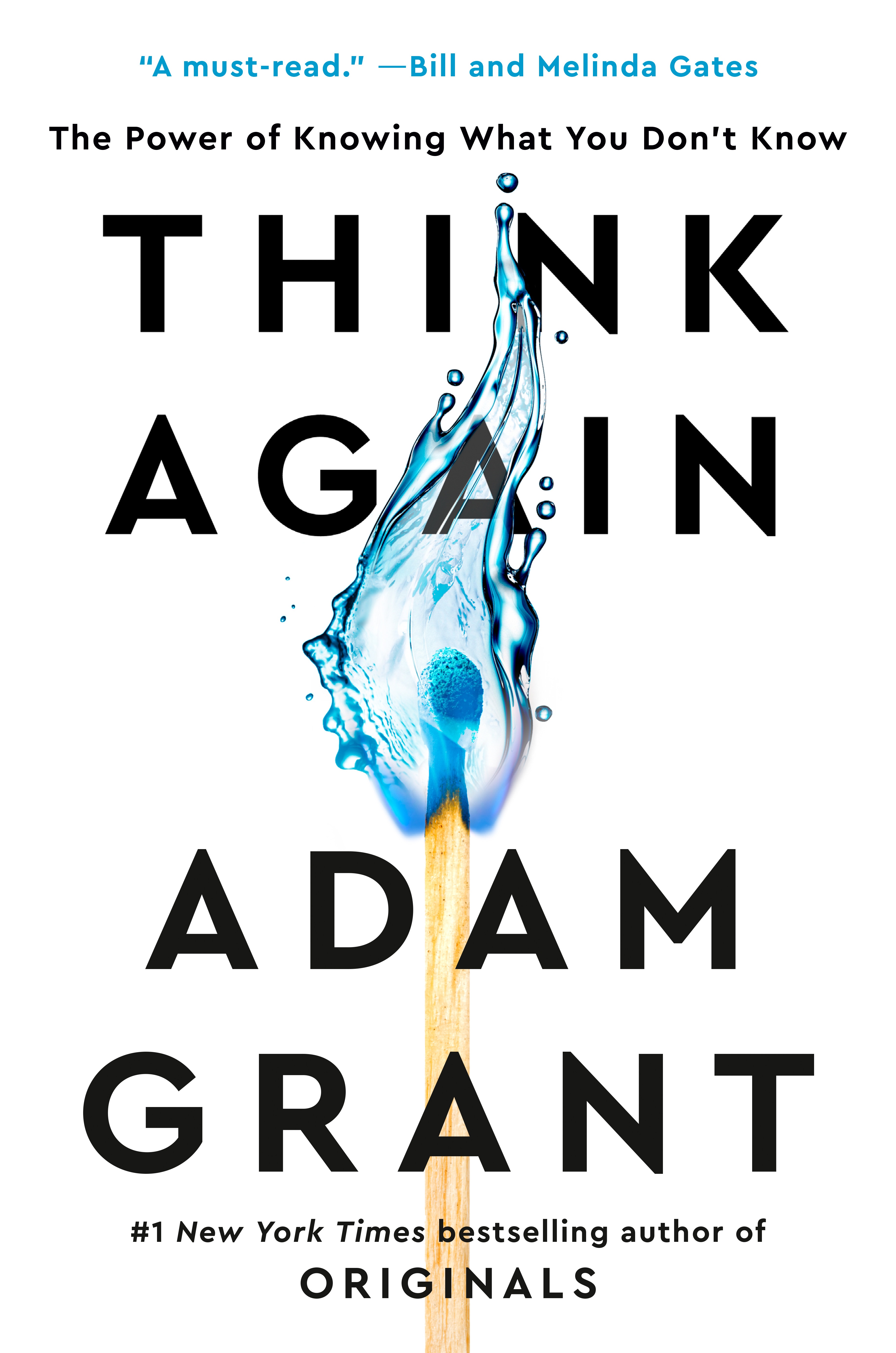 The cover of Think Again by Adam Grant